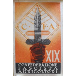 TESSERA DELLA CONFEDERAZIONE NAZIONALE FASCISTA DEGLI AGRICOLTORI, ALESSANDRIA, ANNO XIX