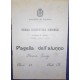 PAGELLA SCOLASTICA 1905-1906 SCUOLA ELEMENTARE MASCHILE MILANO *