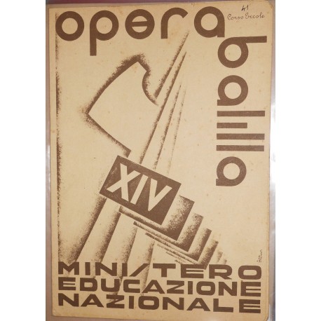 PAGELLA SCOLASTICA REGIME FASCISTA PNF OPERA BALILLA, PAGELLA UTILIZZATA L'ANNO SUCCESSIVO, ANNO XV 1936-1937 *